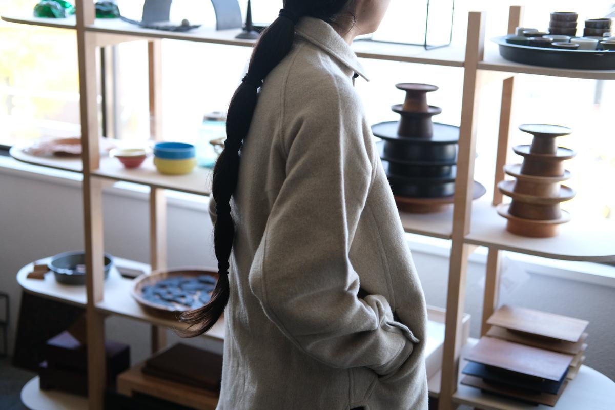 MITTAN / ウールシルクキャメルシャツ 灰 SH-108 / unisex