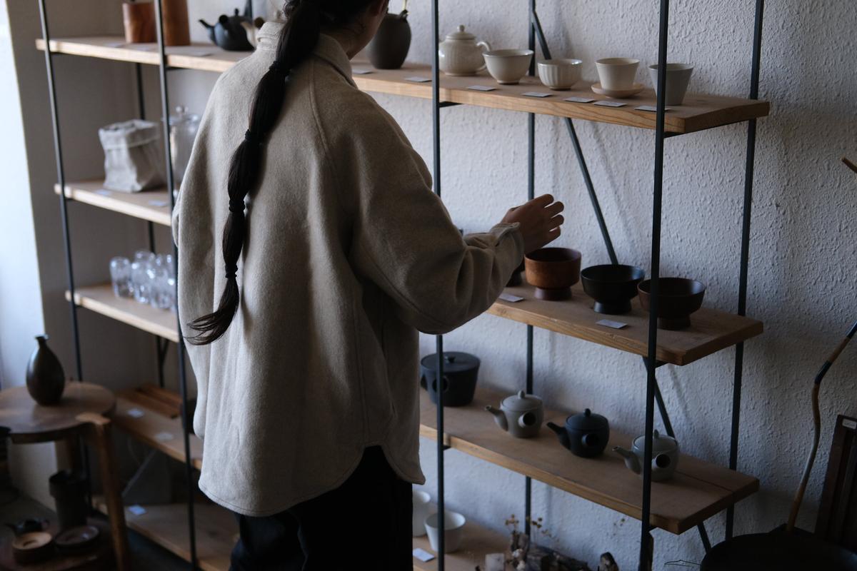 MITTAN / ウールシルクキャメルシャツ 灰 SH-108 / unisex