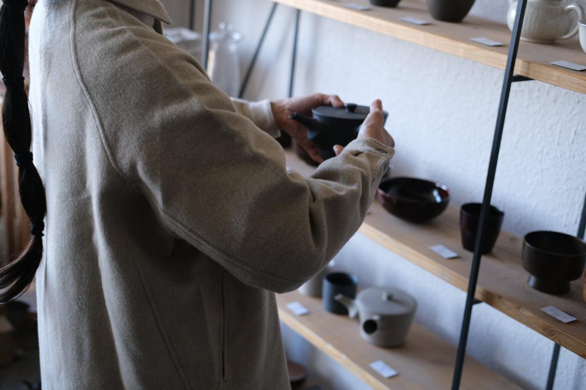 MITTAN / ウールシルクキャメルシャツ 灰 SH-108 / unisex