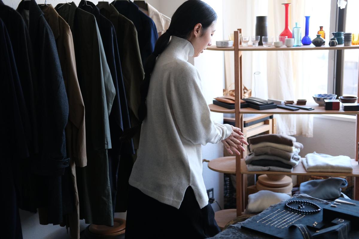 MITTAN / ウルグアイウールタートルセーター 浅葱 KN-34 / unisex