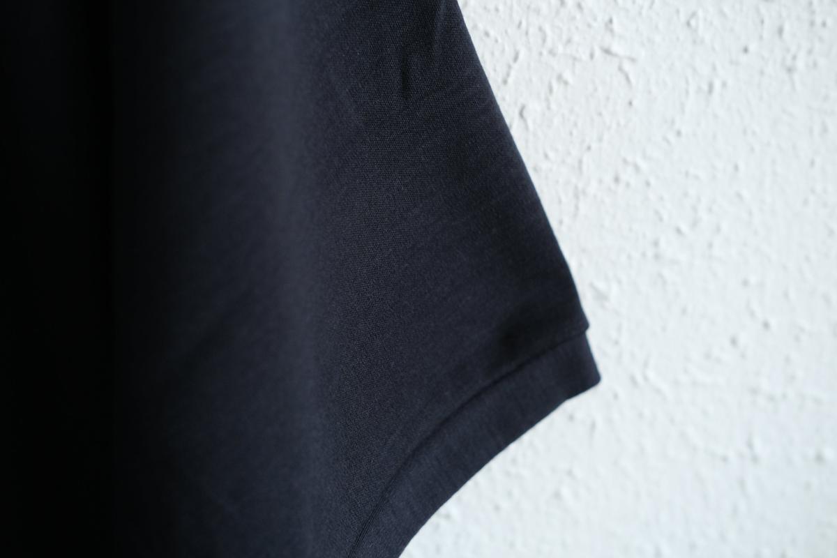 MITTAN / スーパー120’sウールスムース半袖 墨紺 T-34 / unisex