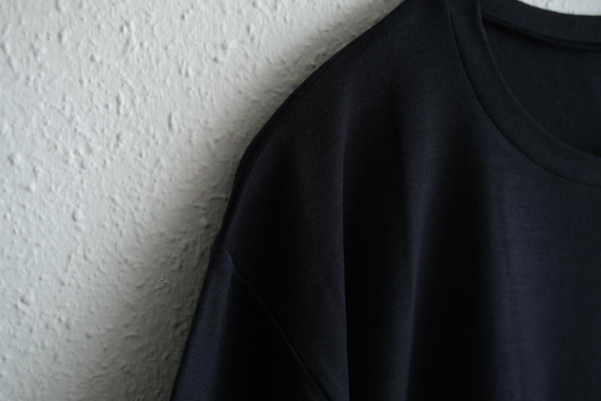 MITTAN / スーパー120’sウールスムース半袖 墨紺 T-34 / unisex