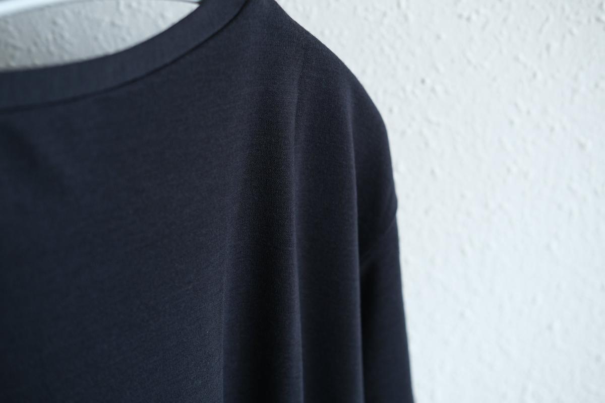 MITTAN / スーパー120’sウールスムース半袖 墨紺 T-34 / unisex