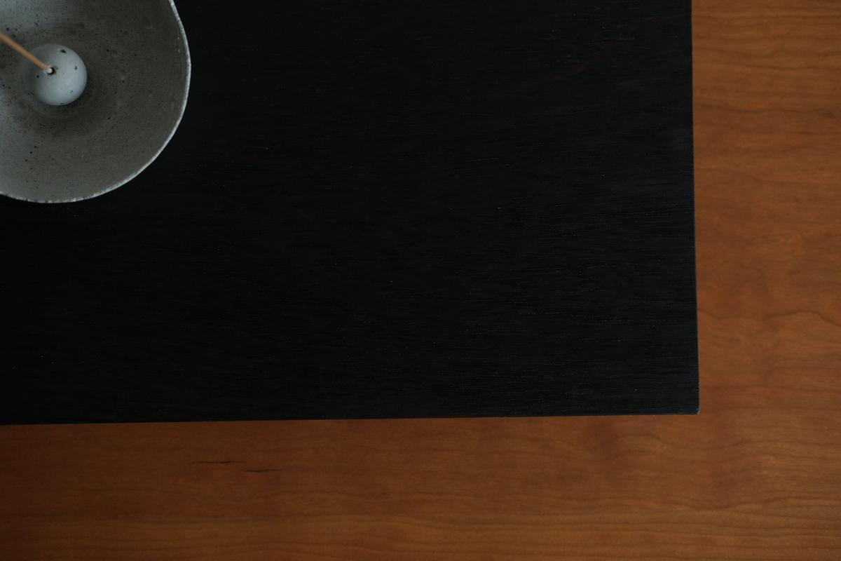 無垢材の切出し脚付き台 ウェンジ オイル仕上げ ＜5＞