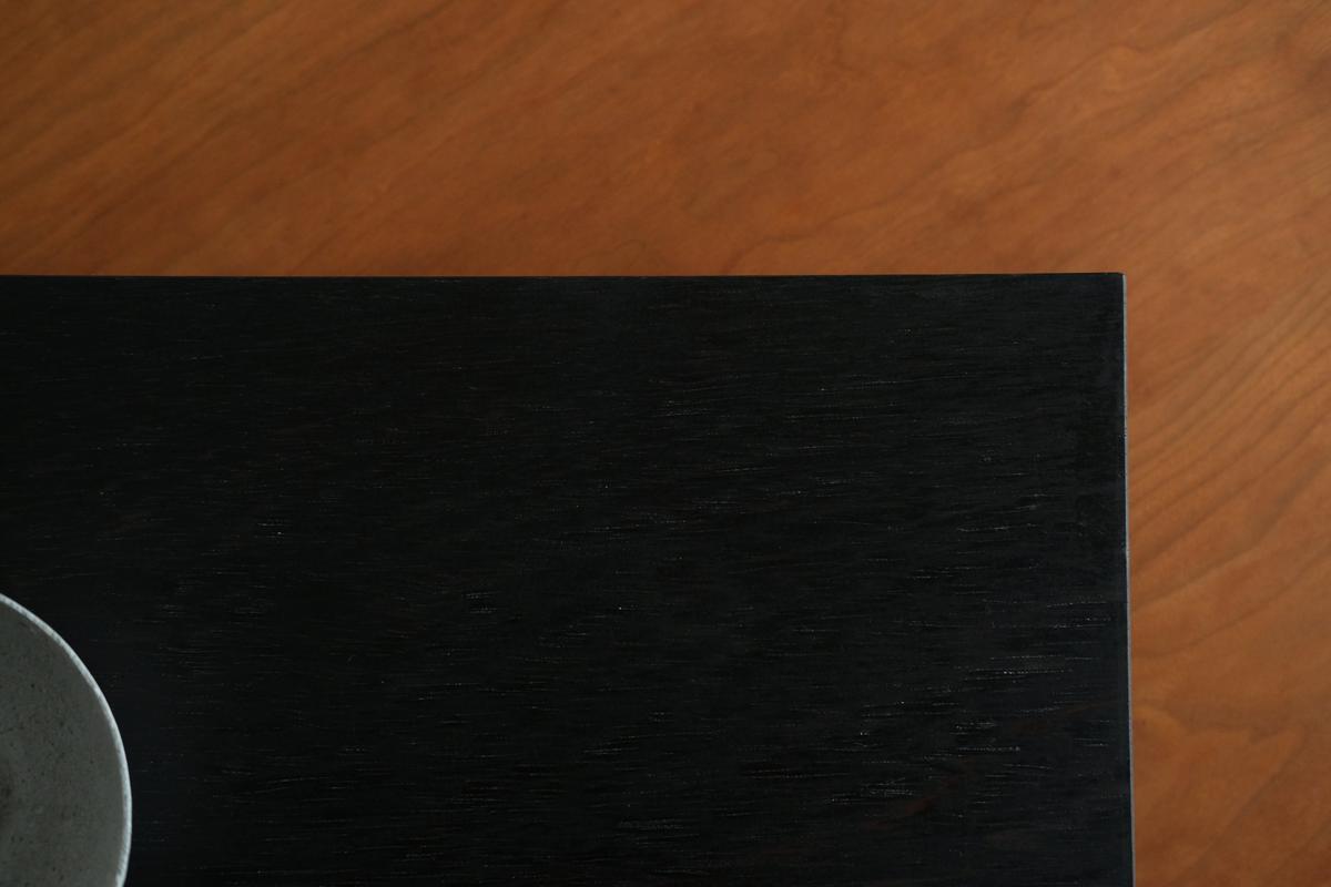 無垢材の切出し脚付き台 ウェンジ オイル仕上げ ＜5＞