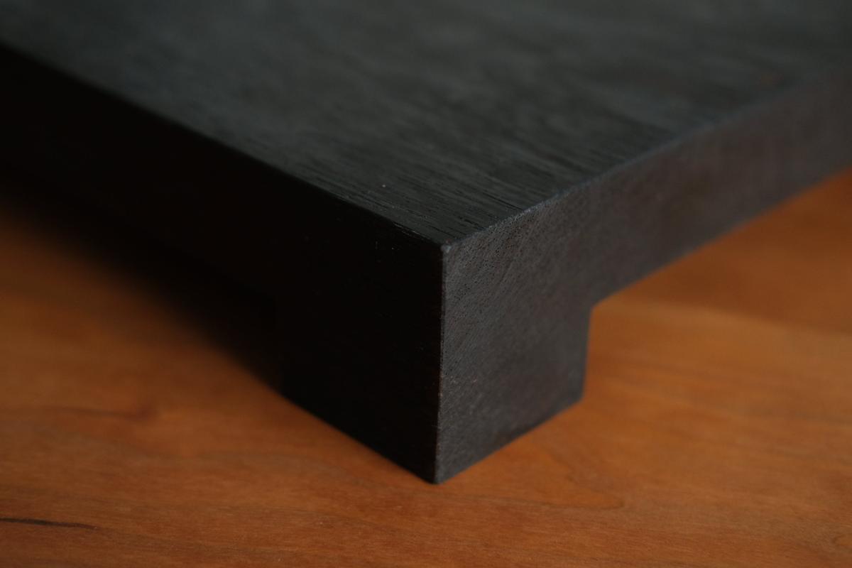 無垢材の切出し脚付き台 ウェンジ オイル仕上げ ＜5＞