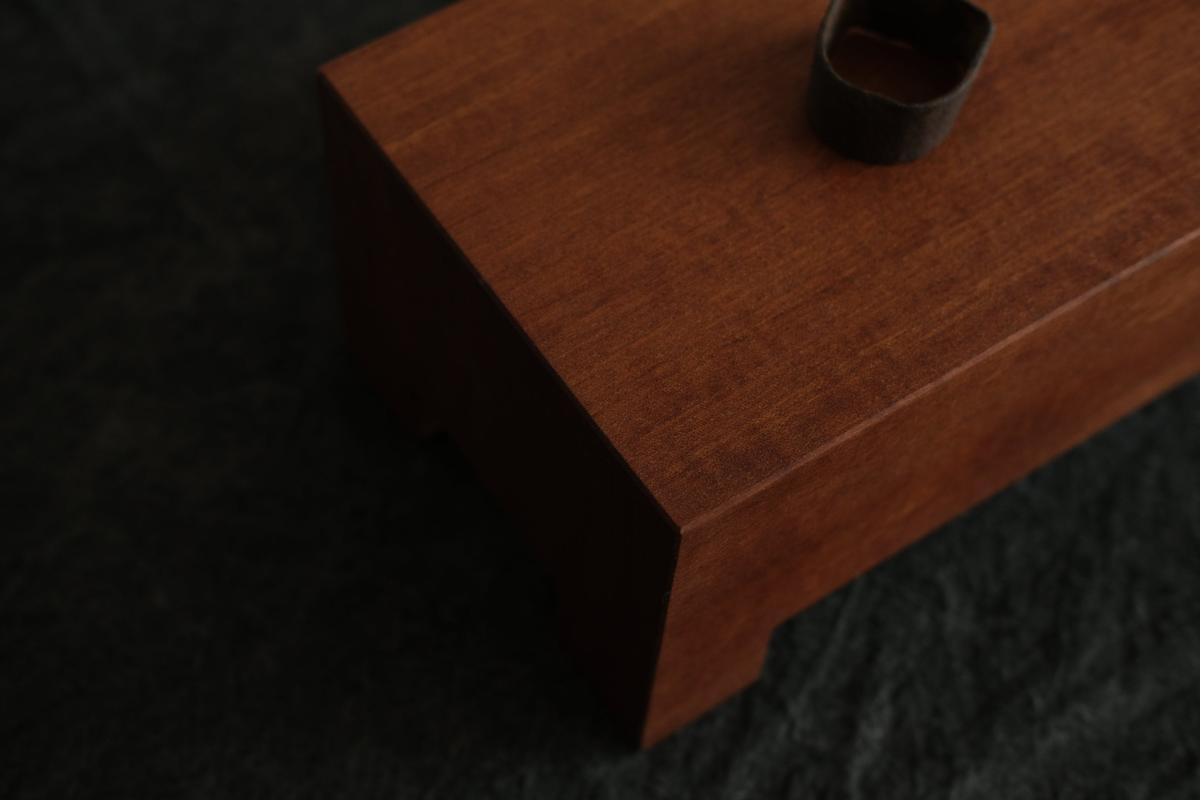 無垢材の切出し脚付き台 アサメラ オイル仕上げ ＜2＞