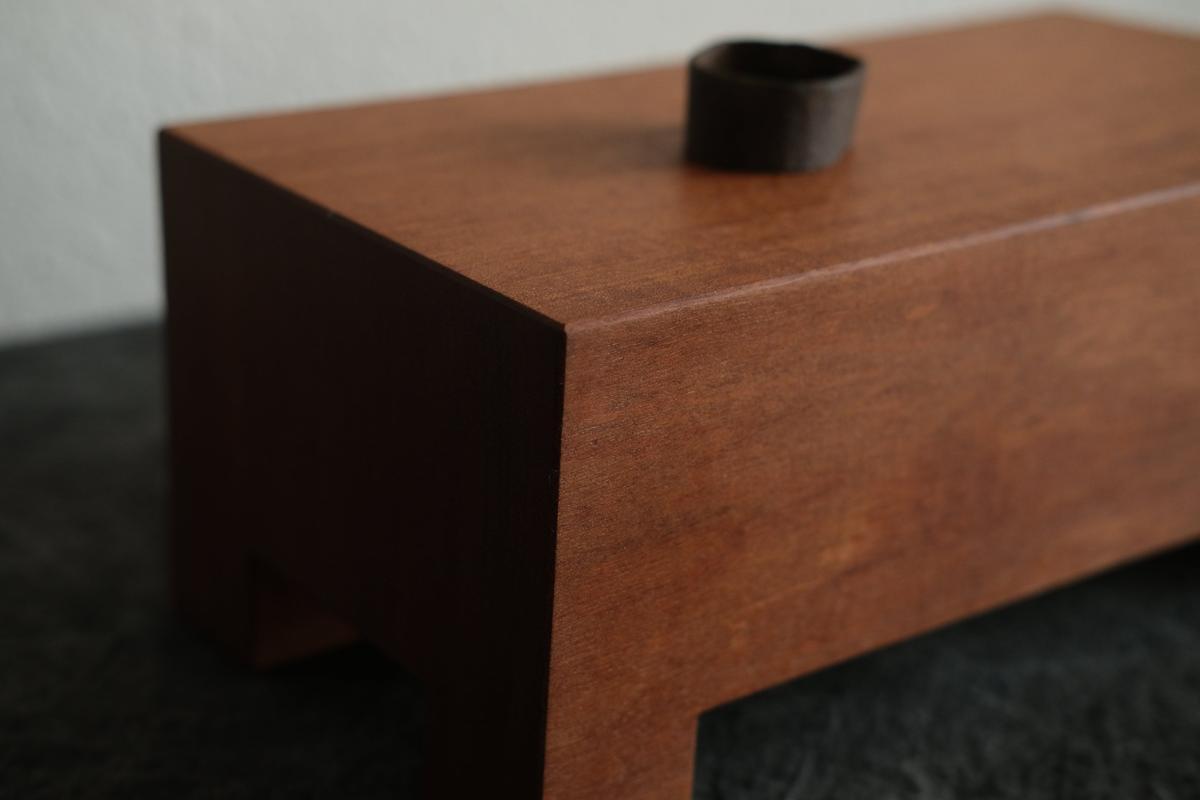 無垢材の切出し脚付き台 アサメラ オイル仕上げ ＜2＞