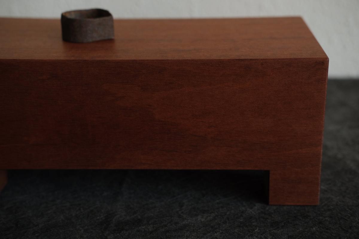 無垢材の切出し脚付き台 アサメラ オイル仕上げ ＜2＞