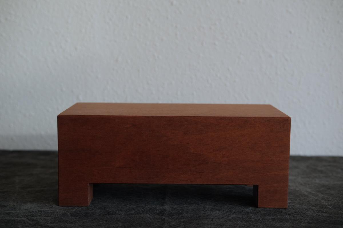 無垢材の切出し脚付き台 アサメラ オイル仕上げ ＜2＞