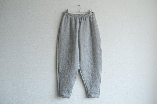 yohaku ドバイパンツ｜キルティング素材 グレー｜unisex freesize