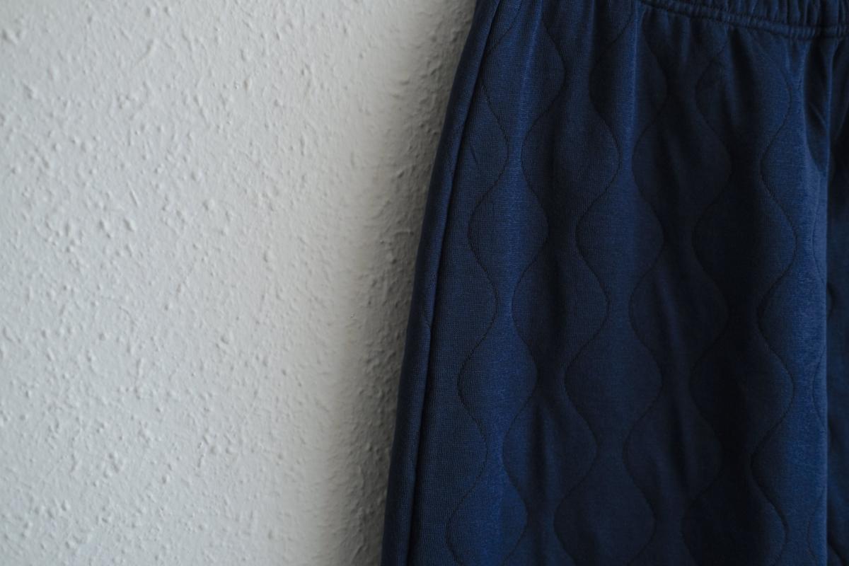 yohaku ドバイパンツ｜キルティング素材 カーキ｜unisex freesize