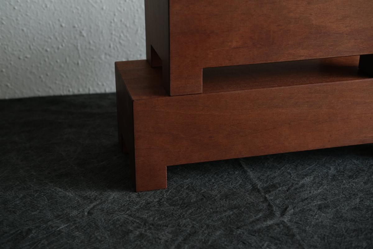 無垢材の切出し脚付き台 アサメラ オイル仕上げ ＜1＞