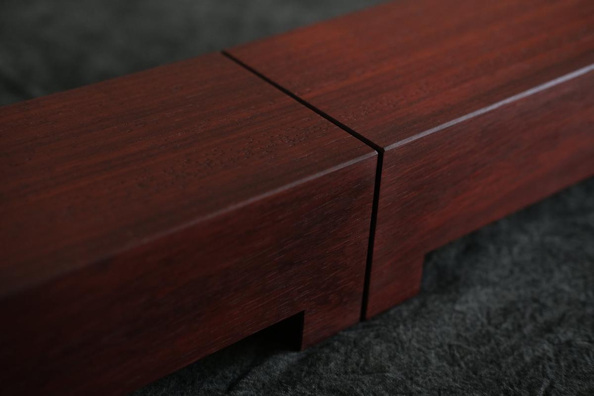 無垢材の切出し脚付き台 樹種不明 オイル仕上げ ＜2＞