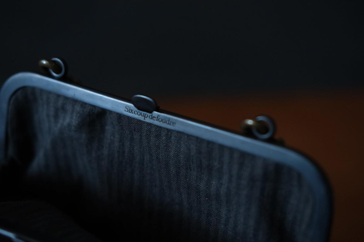 frame porch ＜エゾ鹿革黒染・Lマチあり＞ レザーショルダーポーチ SHO-61D