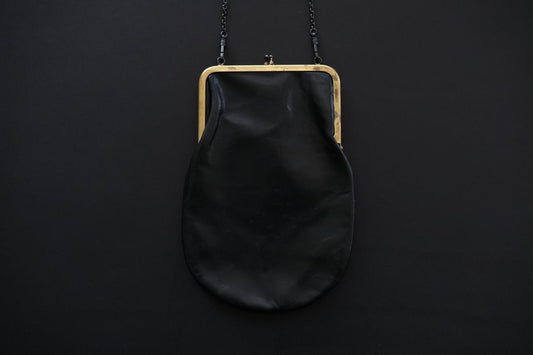 レザーショルダーポーチ frame porch SLAO-51 ＜鹿革 black＞ 02