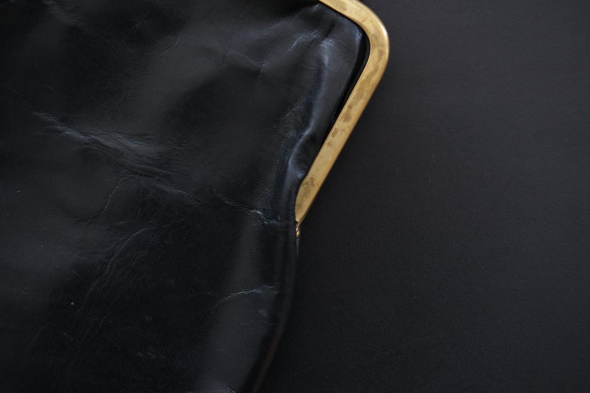 レザーショルダーポーチ frame porch SLAO-51 ＜鹿革 black＞ 02