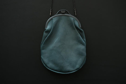 レザーショルダーポーチ frame porch SHC-R707 ＜鹿革 green＞