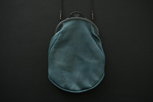 レザーショルダーポーチ frame porch SHC-R707 <鹿革 green>