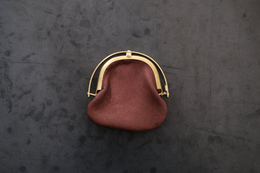 coin case ＜鹿革 choco＞