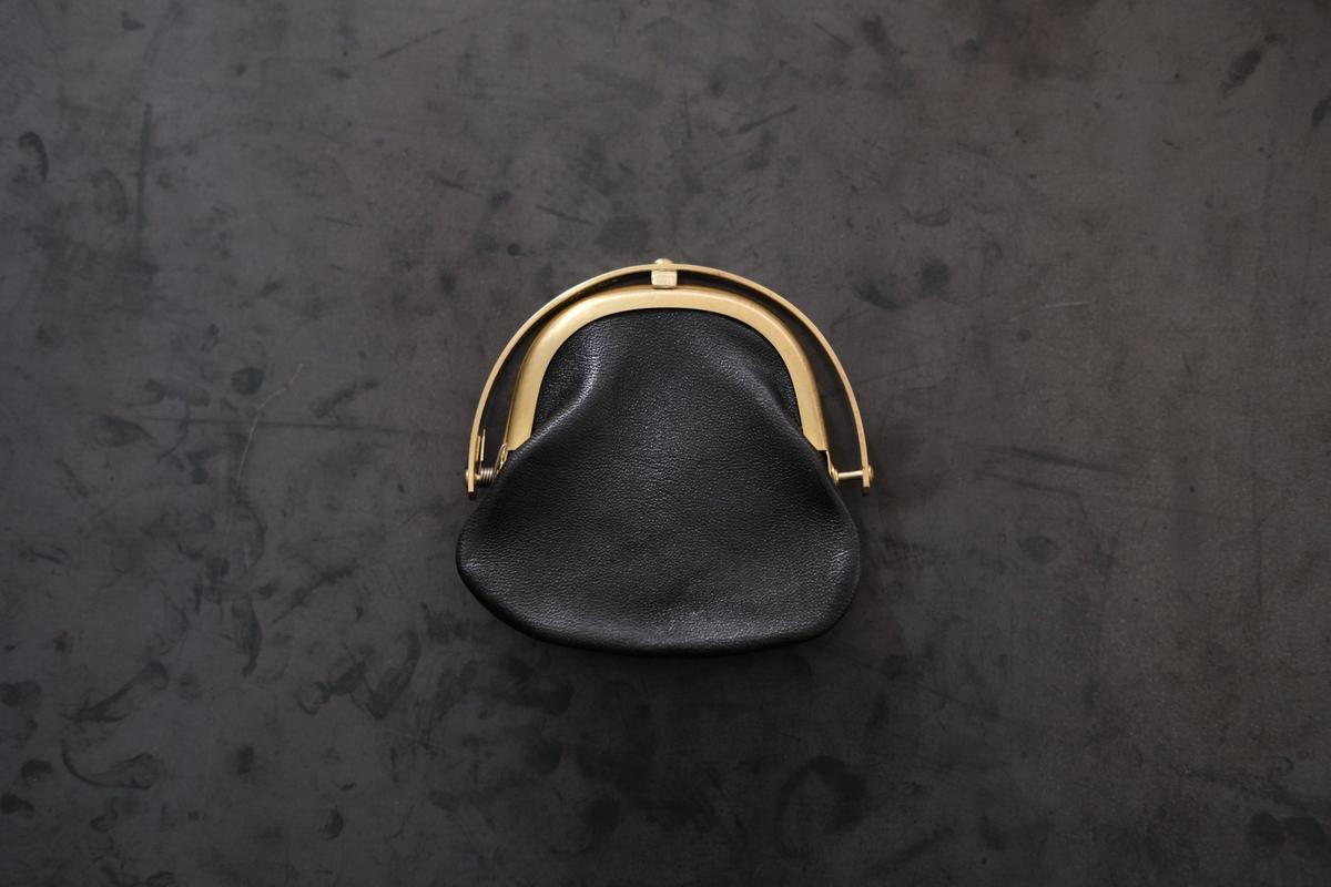 coin case ＜馬革 black＞