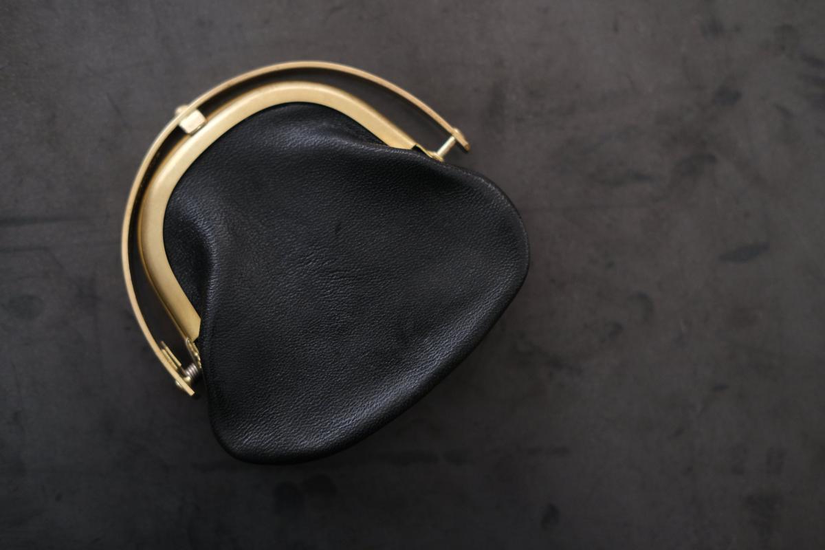 coin case ＜馬革 black＞