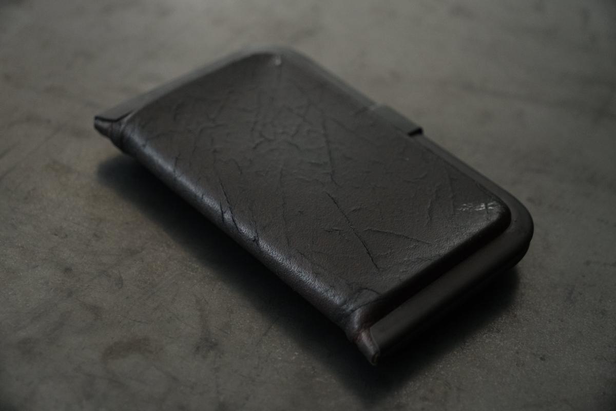 card case ＜ホースバット革 #black＞