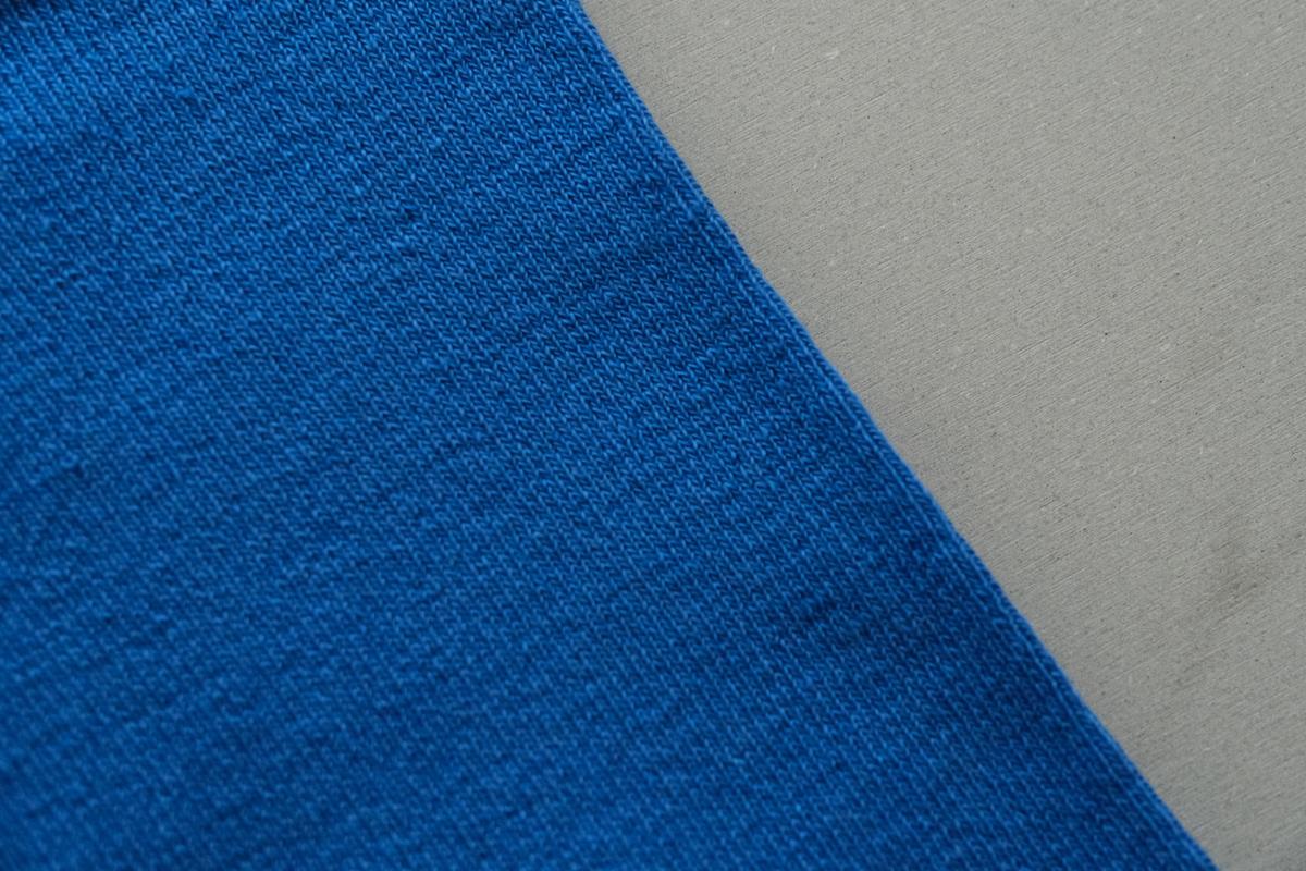 リネンニットレギンス マチ付き｜マリンブルー｜2 size