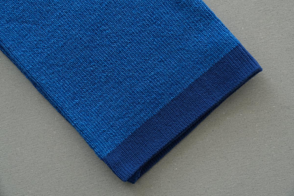 リネンニットレギンス マチ付き｜マリンブルー｜2 size