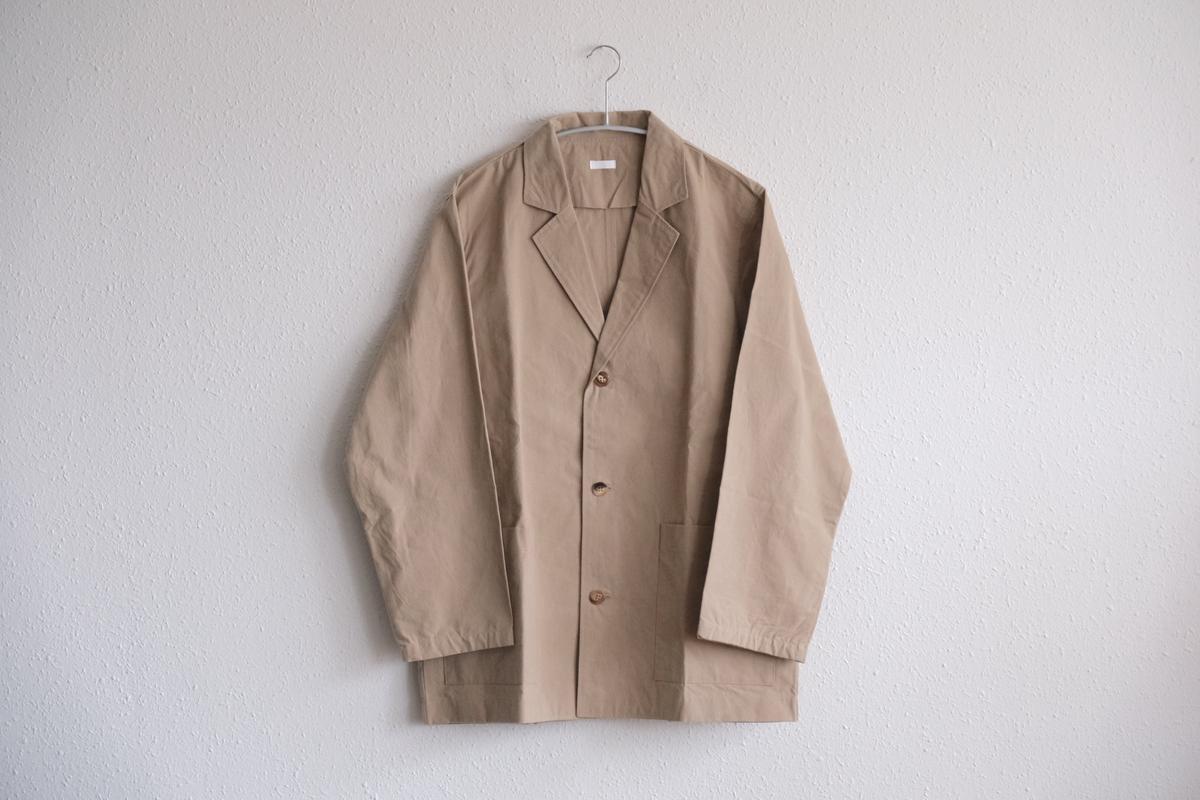 バフクロス オーバーサイズジャケット ベージュ｜unisex 3 size