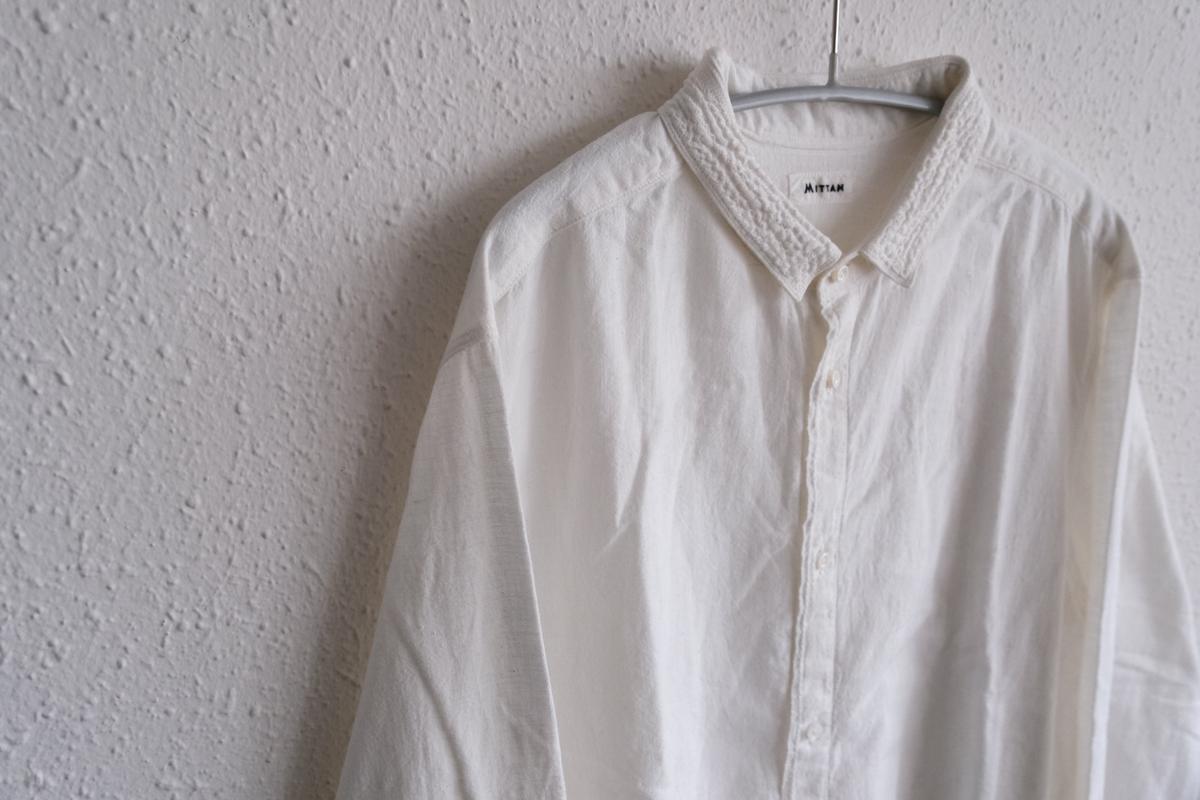 MITTAN / カディシャツ（補強）白 SH-81BH / unisex