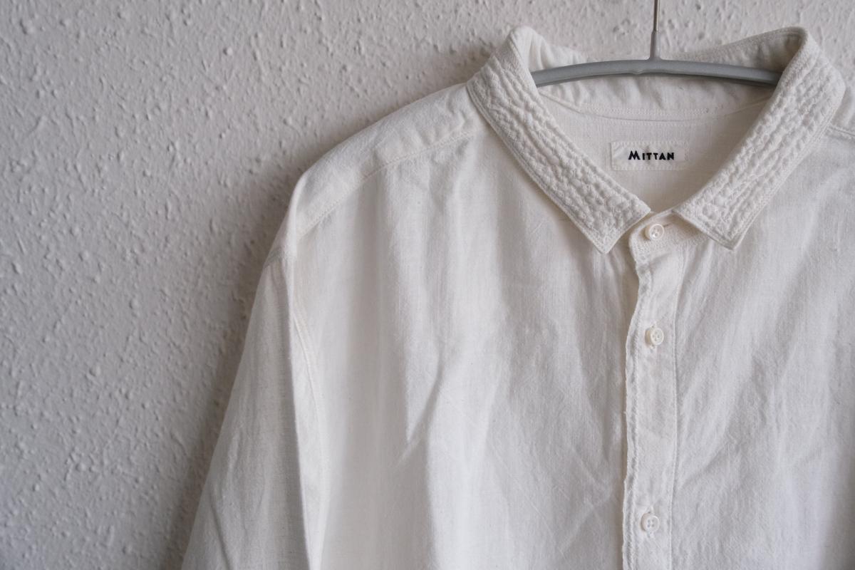 MITTAN / カディシャツ（補強）白 SH-81BH / unisex
