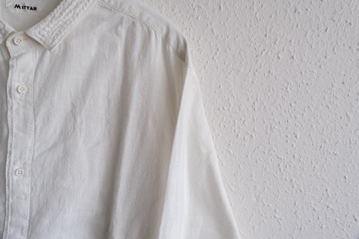 MITTAN / カディシャツ（補強）白 SH-81BH / unisex