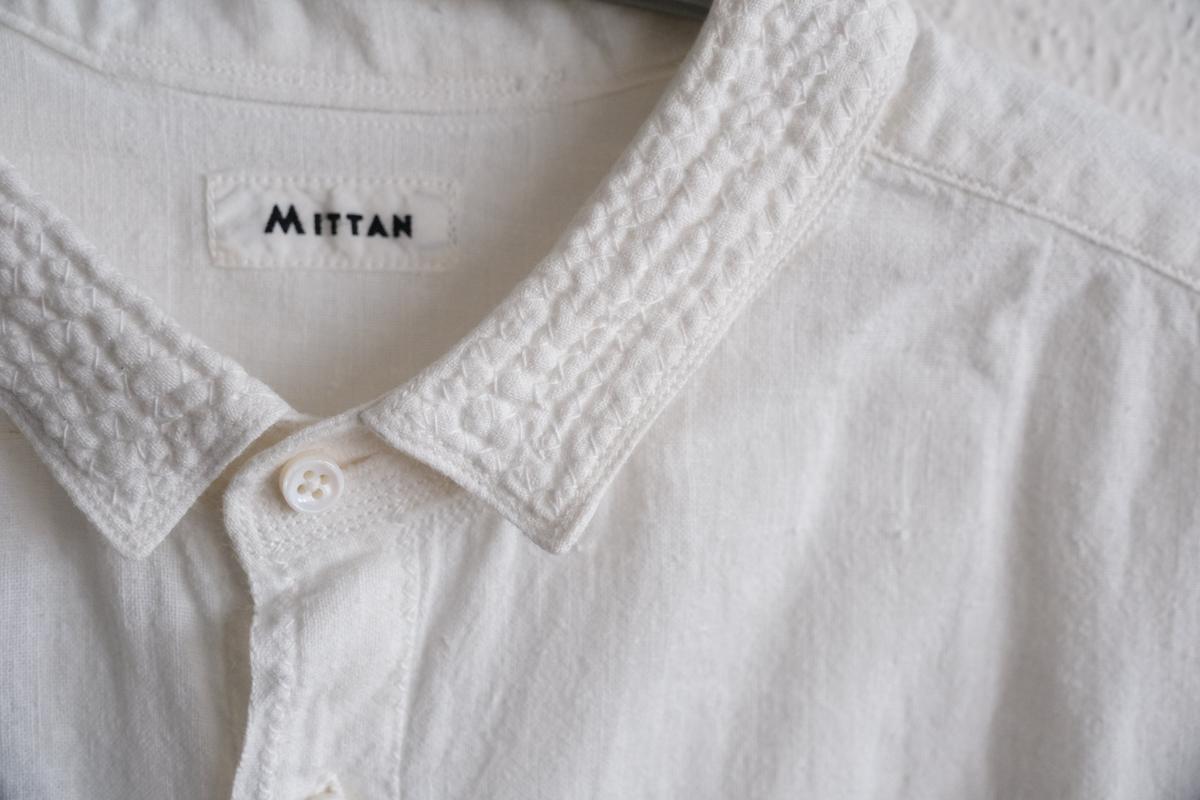 MITTAN / カディシャツ（補強）白 SH-81BH / unisex