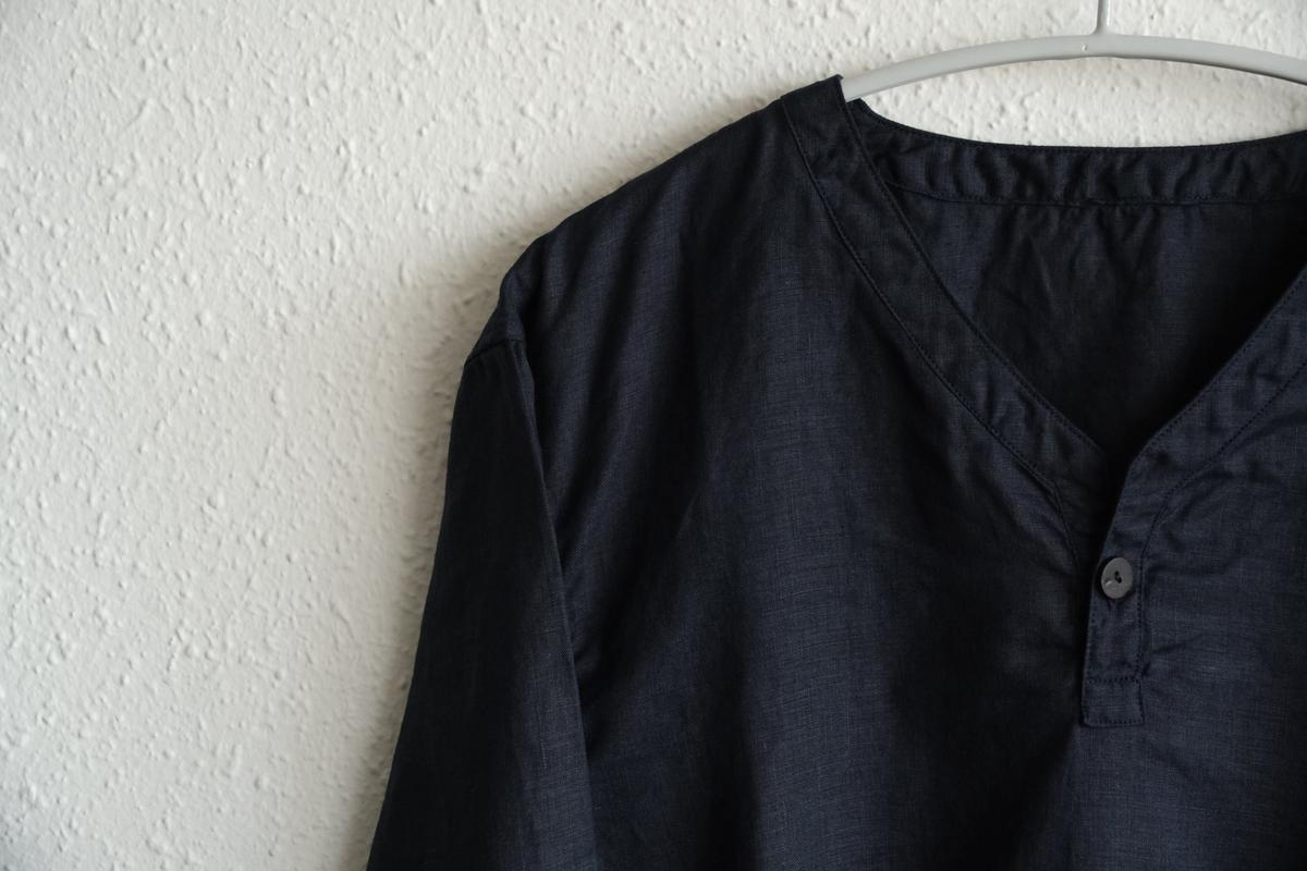 MITTAN / 大麻長袖プルオーバー 濃紺 SH-126 / unisex