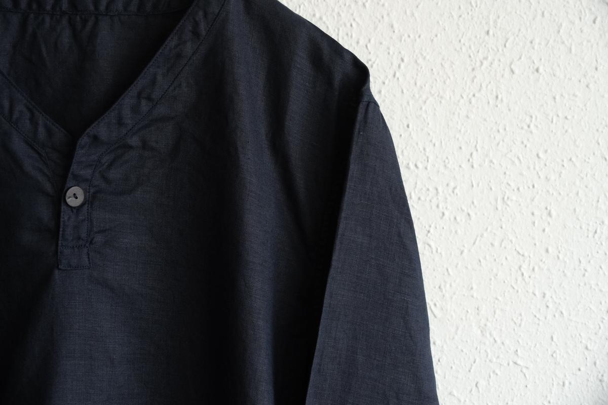 MITTAN / 大麻長袖プルオーバー 濃紺 SH-126 / unisex