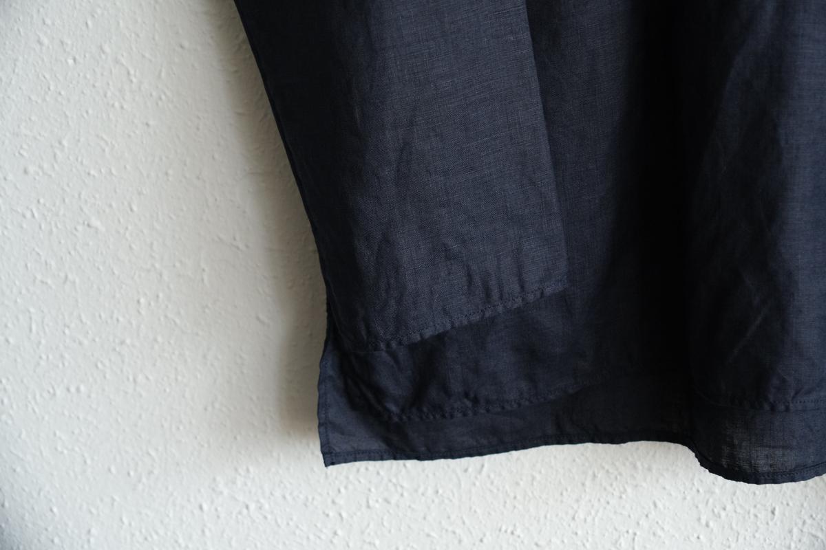 MITTAN / 大麻長袖プルオーバー 濃紺 SH-126 / unisex