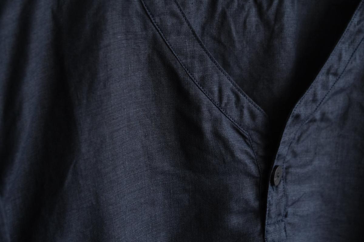 MITTAN / 大麻長袖プルオーバー 濃紺 SH-126 / unisex