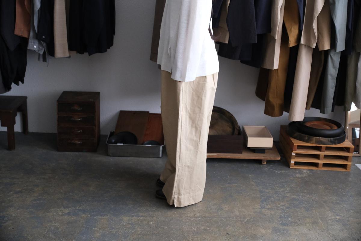 【new】enrica bagasse chino pants｜BEIGE｜PANTS145