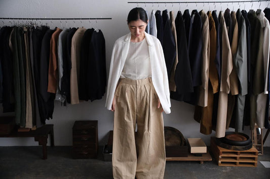 【new】enrica bagasse chino pants｜BEIGE｜PANTS145