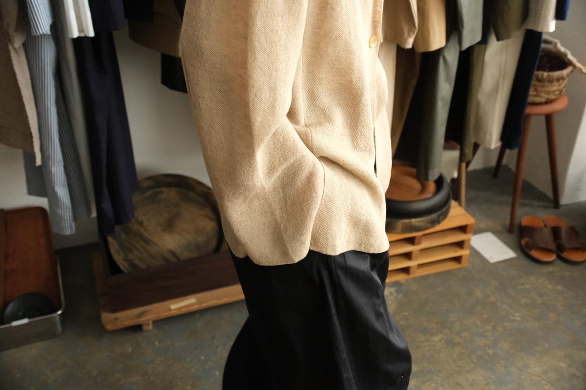 enrica linen knit jacket｜BEIGE