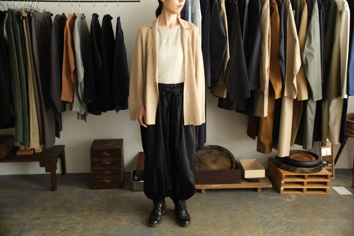 enrica linen knit jacket｜BEIGE