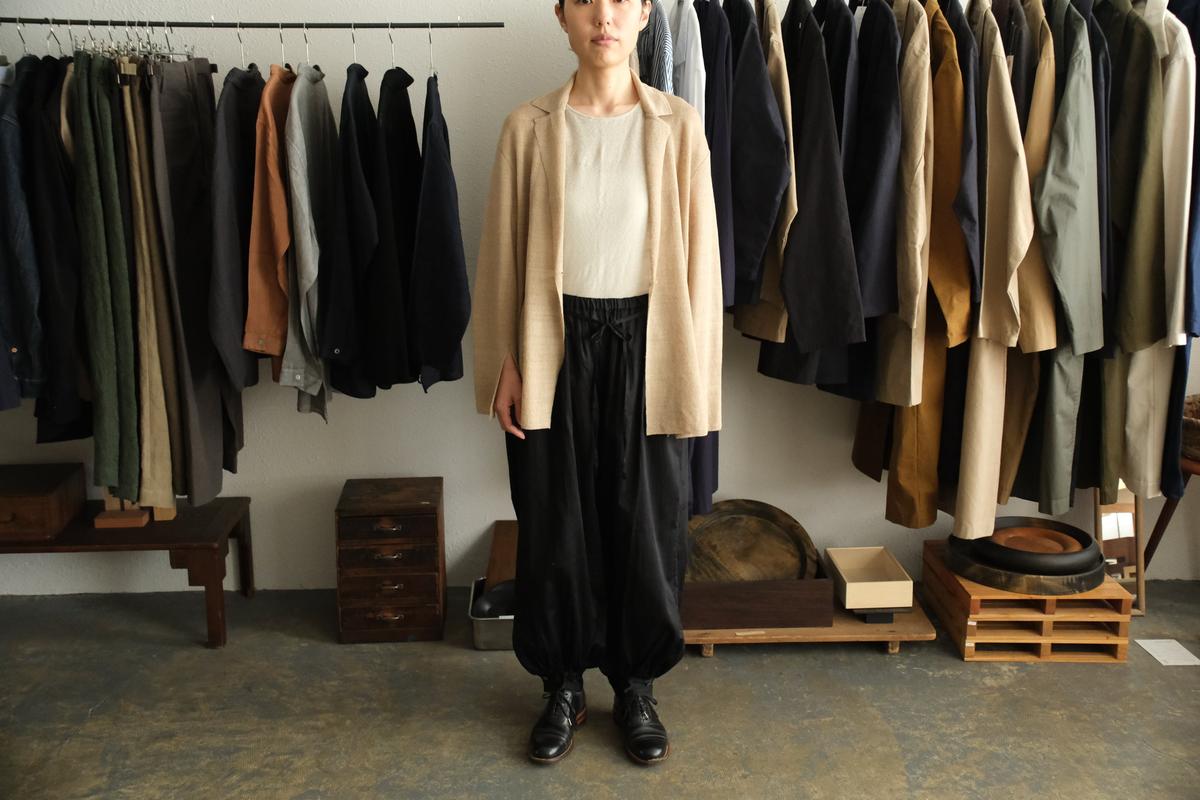 enrica linen knit jacket｜BEIGE