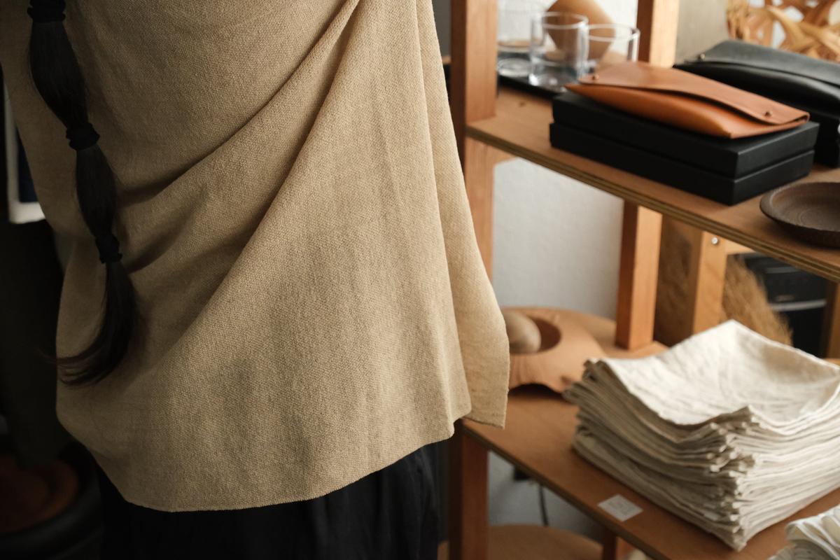 enrica linen knit jacket｜BEIGE