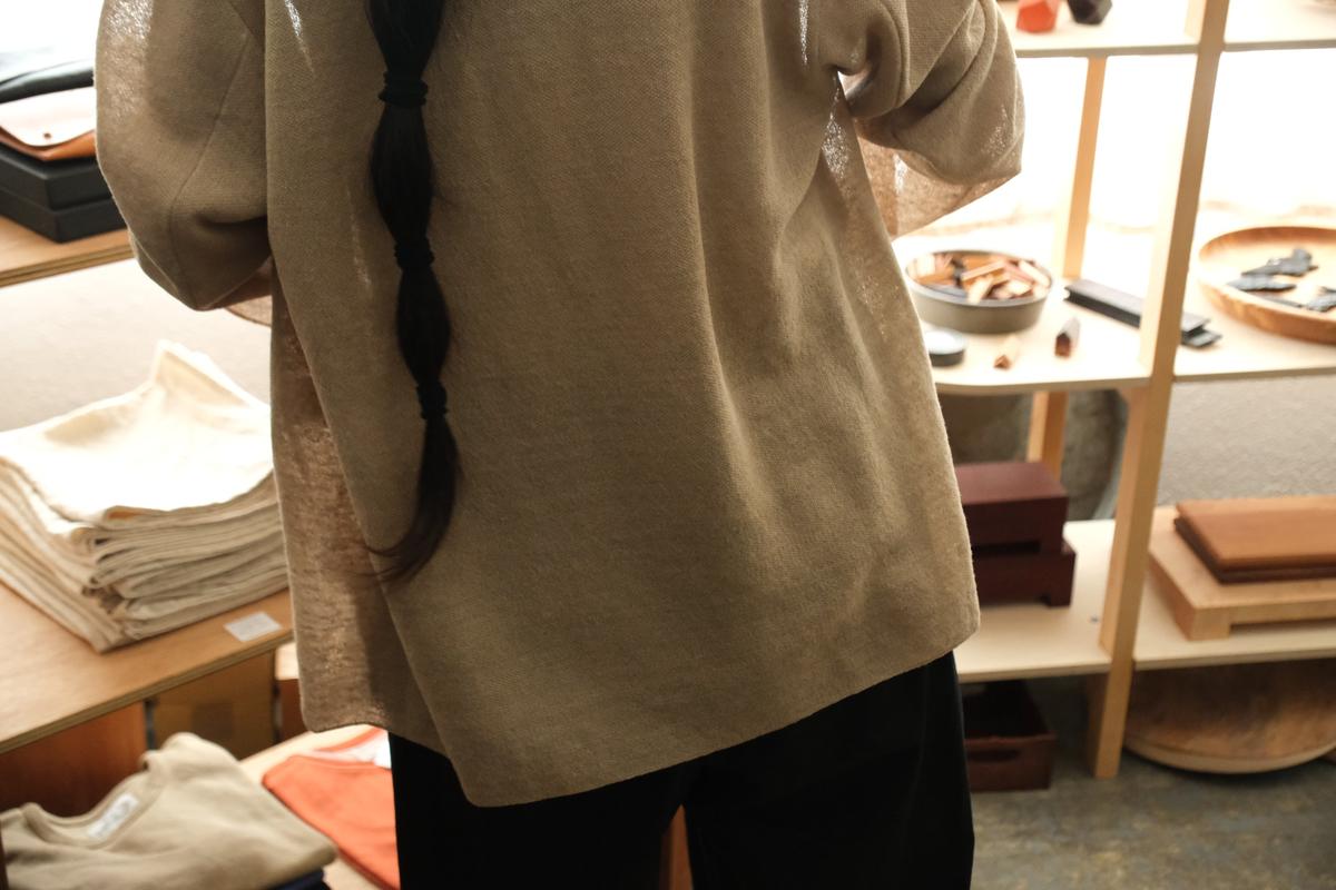 enrica linen knit jacket｜BEIGE