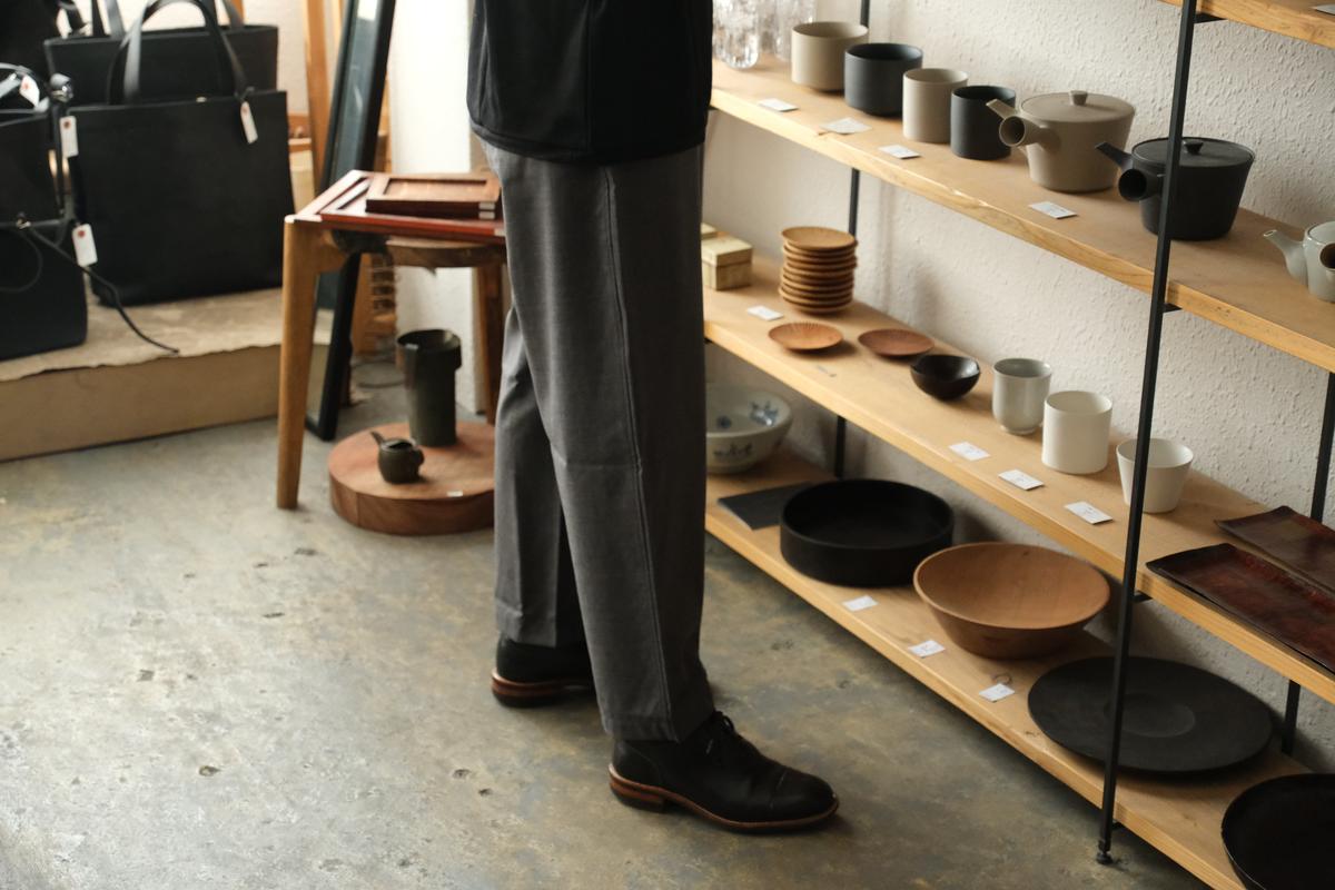 MITTAN / エアリーウールワイドパンツ 濃紺 PT-107 / unisex