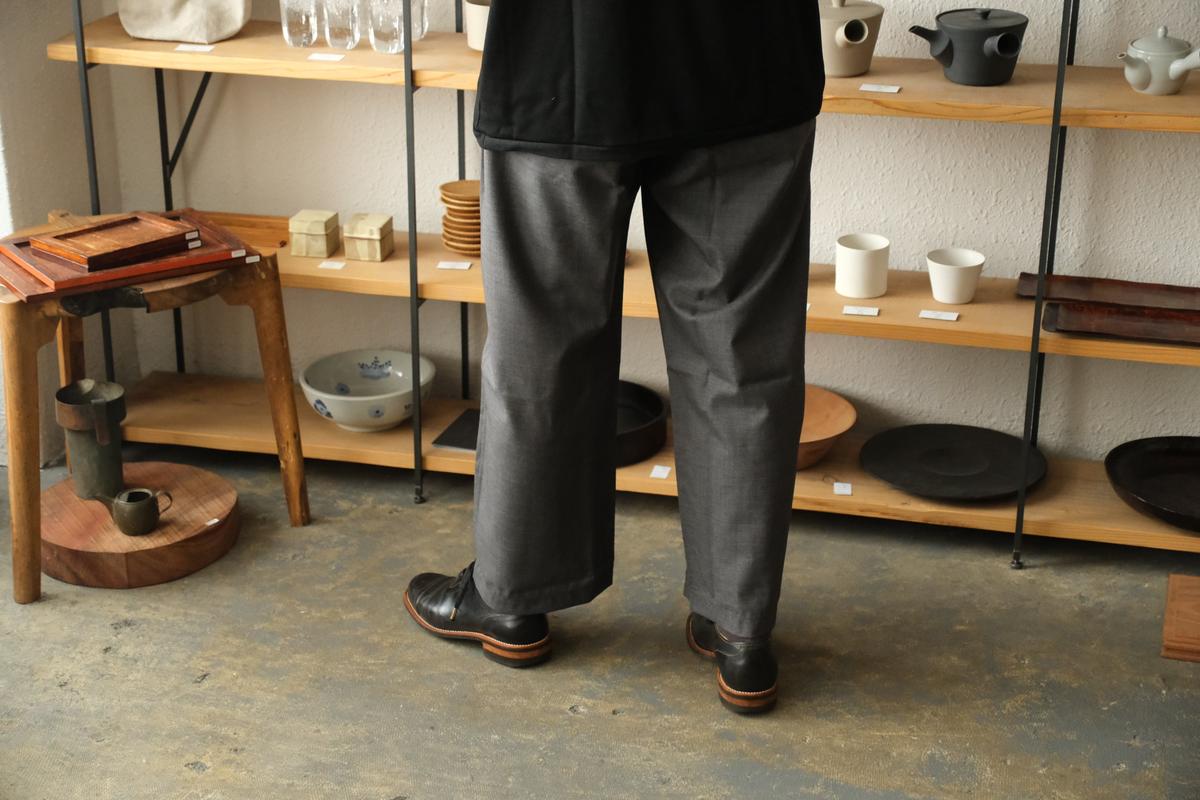 MITTAN / エアリーウールワイドパンツ 濃紺 PT-107 / unisex