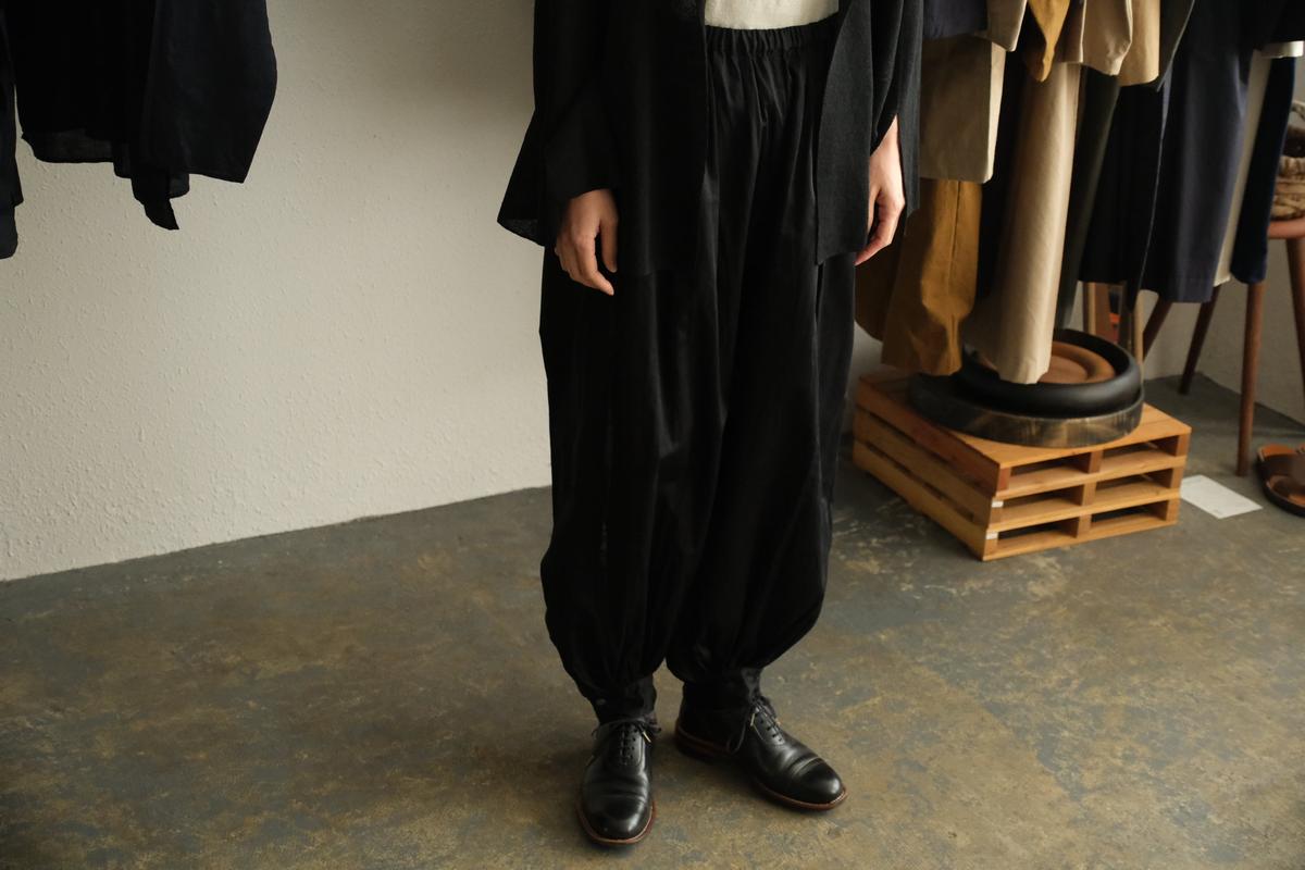 【new】enrica cotton pants｜BLACK｜PANTS156
