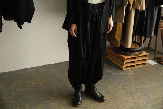 【new】enrica cotton pants|BLACK|PANTS156