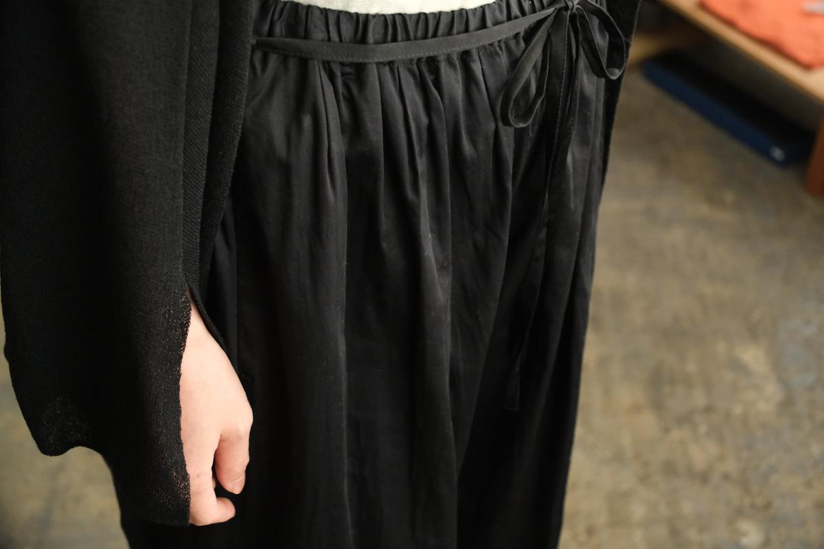 【new】enrica cotton pants｜BLACK｜PANTS156